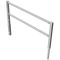 Access barriers | with triangular lock | swing-back | with top and quarter-bent bar | hot-dip galvanized | total width: 2000 mm